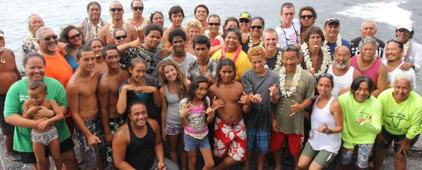 Miloliihipuu Virtual Academy students and teachers and the ohana waa group together as they all celebrate this momentous occasion.