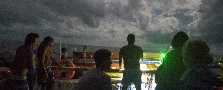 Uncle Bruce's nightly navigation lesson