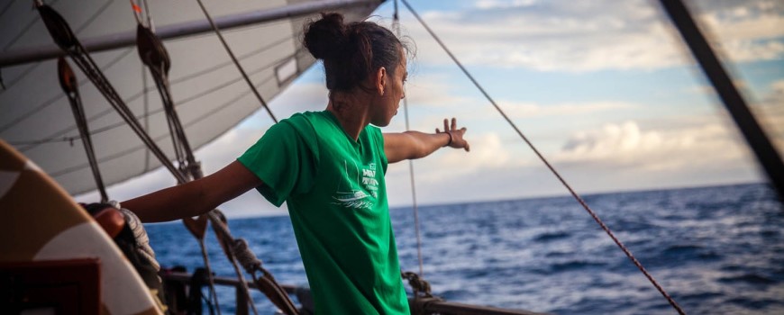 Nikki Kamalu finding our heading.